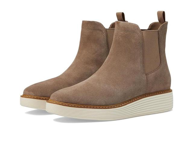 Cole Haan Originalgrand Platform Chelsea Waterproof (Irish Coffee Suede/Ivory Waterproof) Women's Boots Product Image