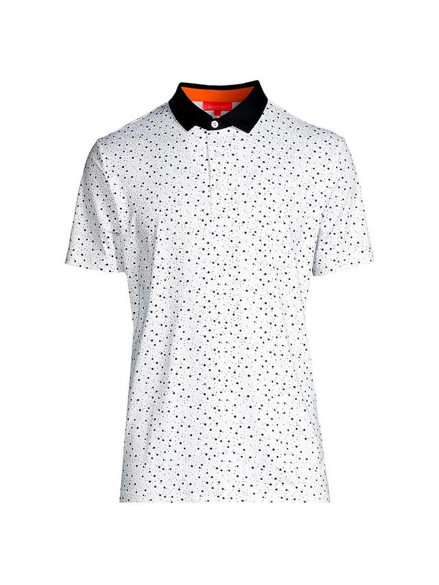 Mens Bedford Splatter Dot Polo Shirt Product Image