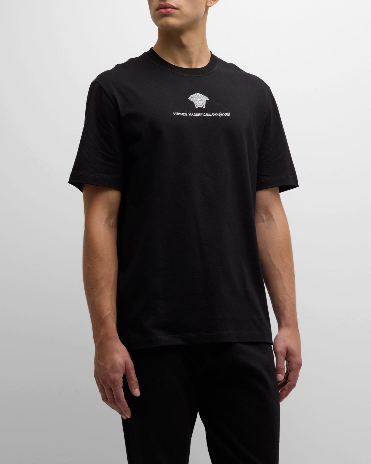 Mens Medusa Embroidered T-Shirt Product Image