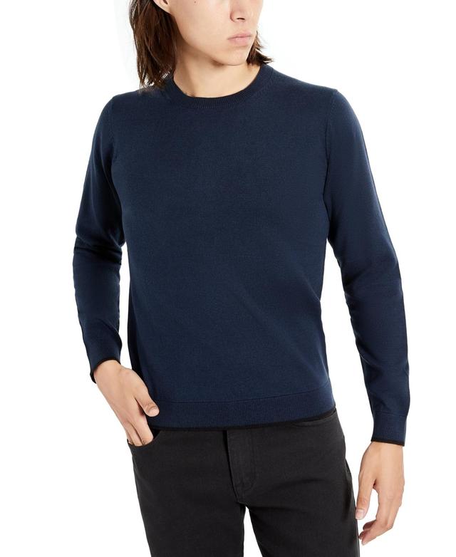 Kenneth Cole Mens Slim Fit Lightweight Crewneck Pullover Sweater - Heather Product Image