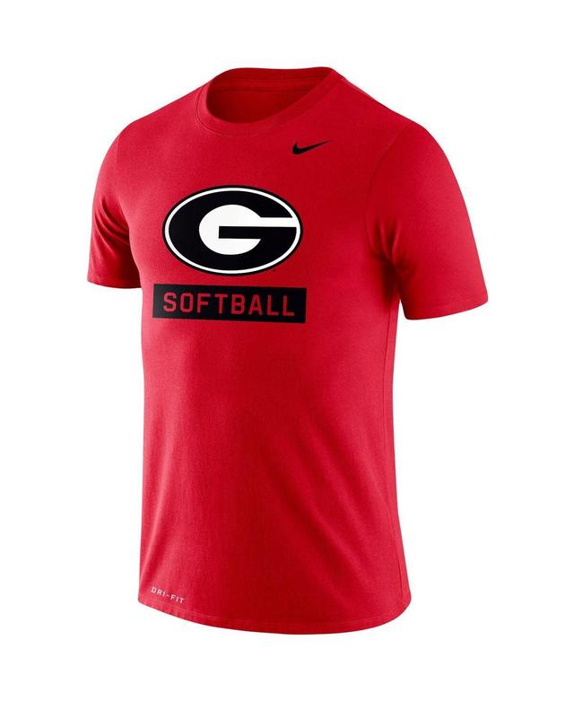 Mens Nike Red Georgia Bulldogs Softball Drop Legend Performance T-shirt Product Image