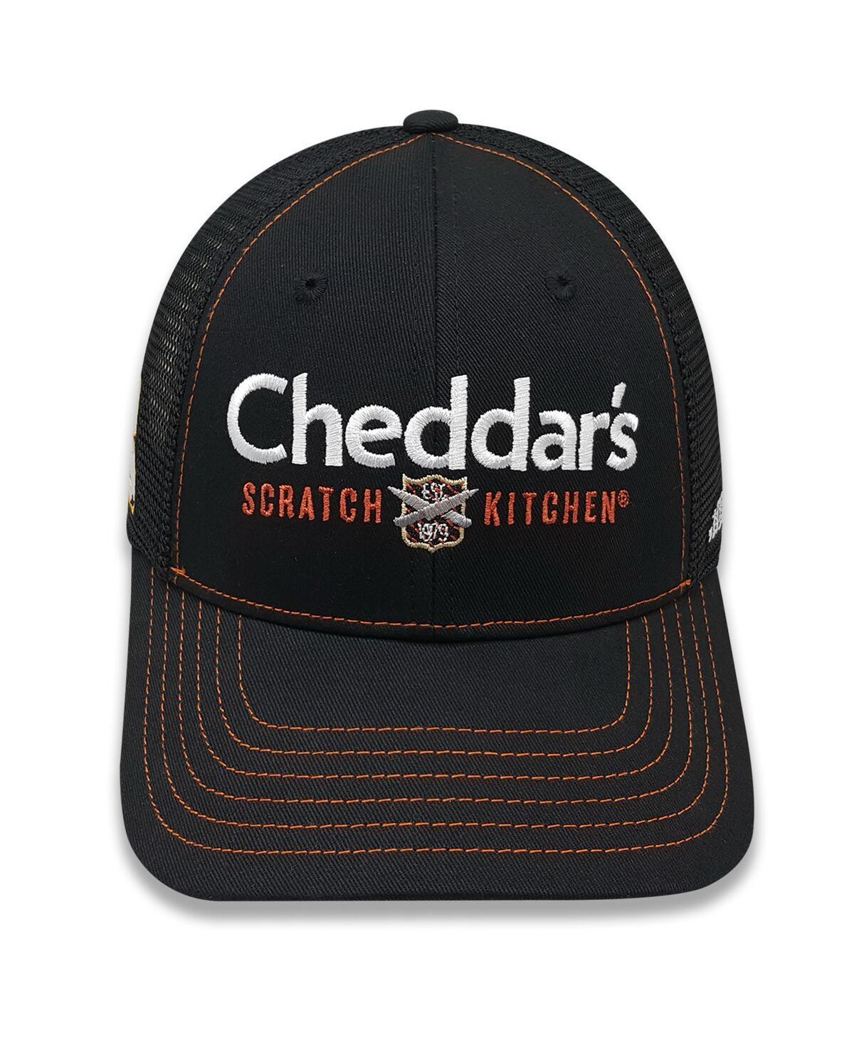 Mens Checkered Flag Sports Black Kyle Busch Cheddars Trucker Adjustable Hat Product Image