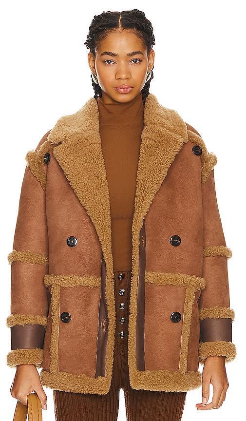 Shearling and Leather Jacket Product Image