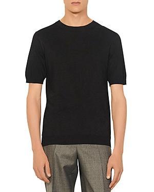 Sandro Pablo Solid Knit Tee Product Image