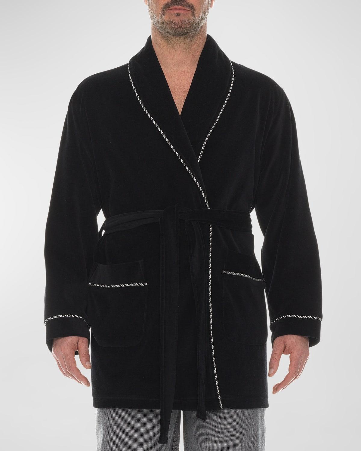 Mens Velour Smoking Jacket Product Image