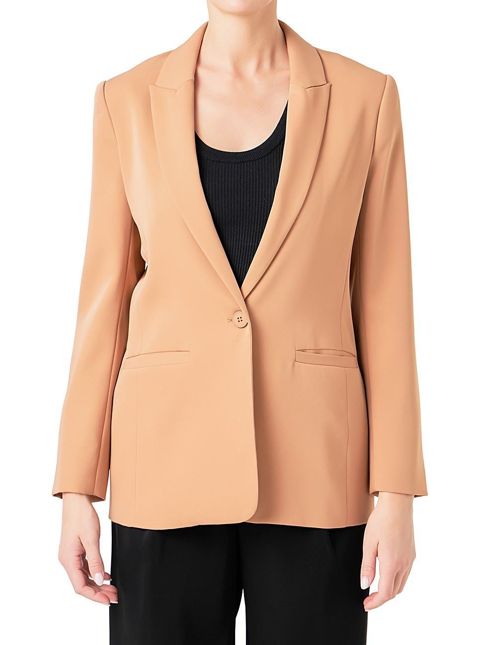 Womens Single Breasted Blazer Product Image