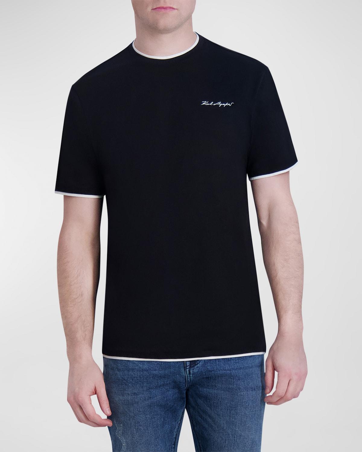 Men's Double-Hem Logo T-Shirt Product Image