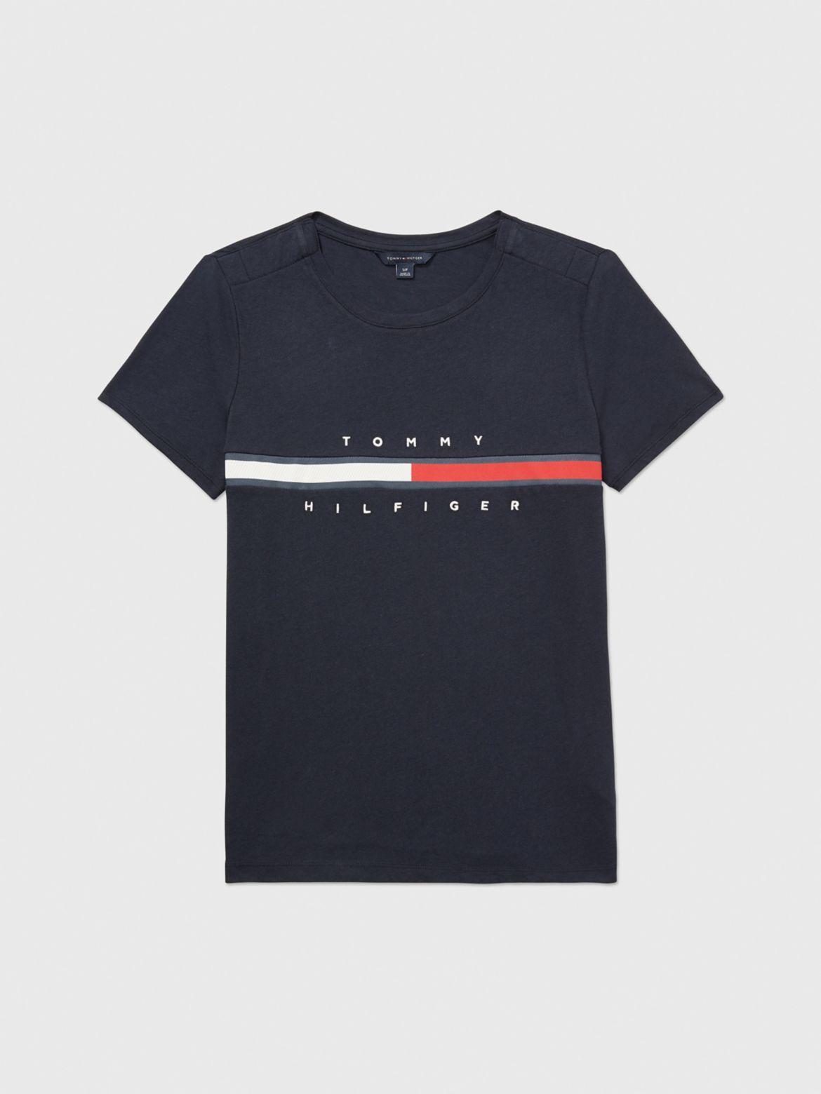 Tommy Hilfiger Women's Stripe Signature T-Shirt Product Image