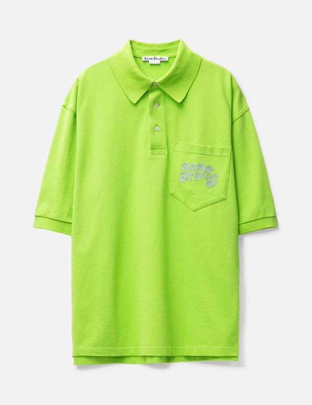 Logo Polo T-shirt In Green Product Image