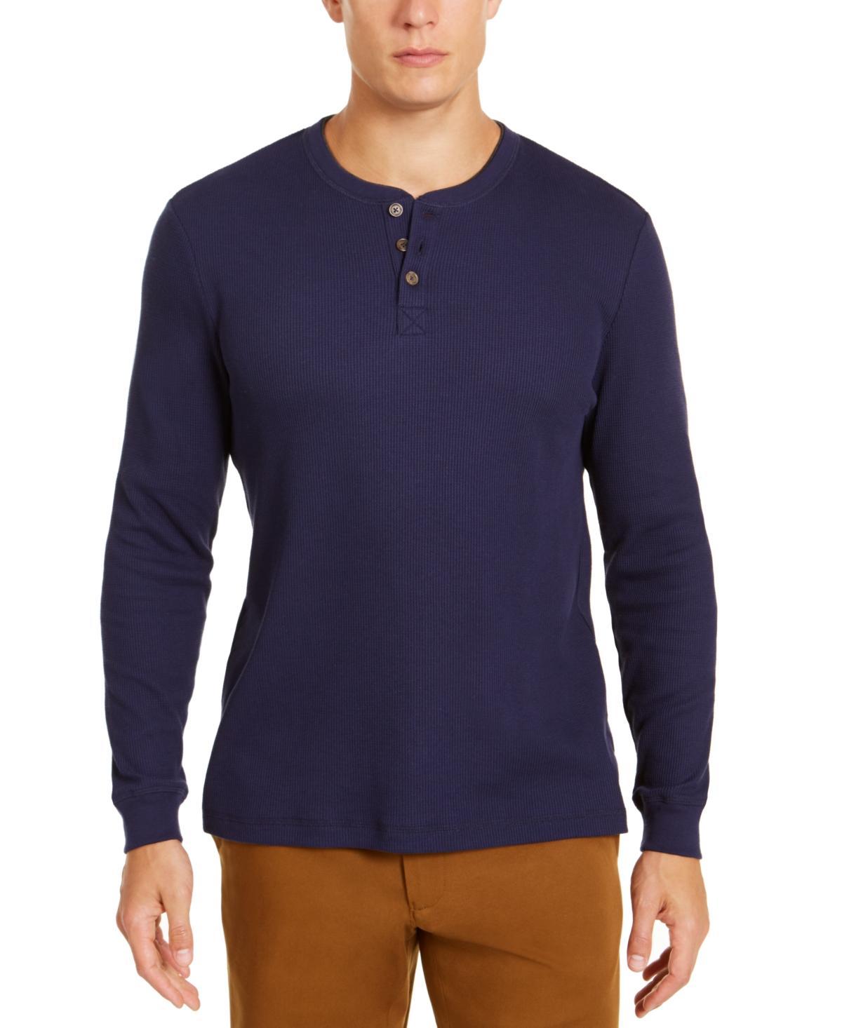 Club Room Mens Thermal Henley Shirt, Created for Macys Product Image