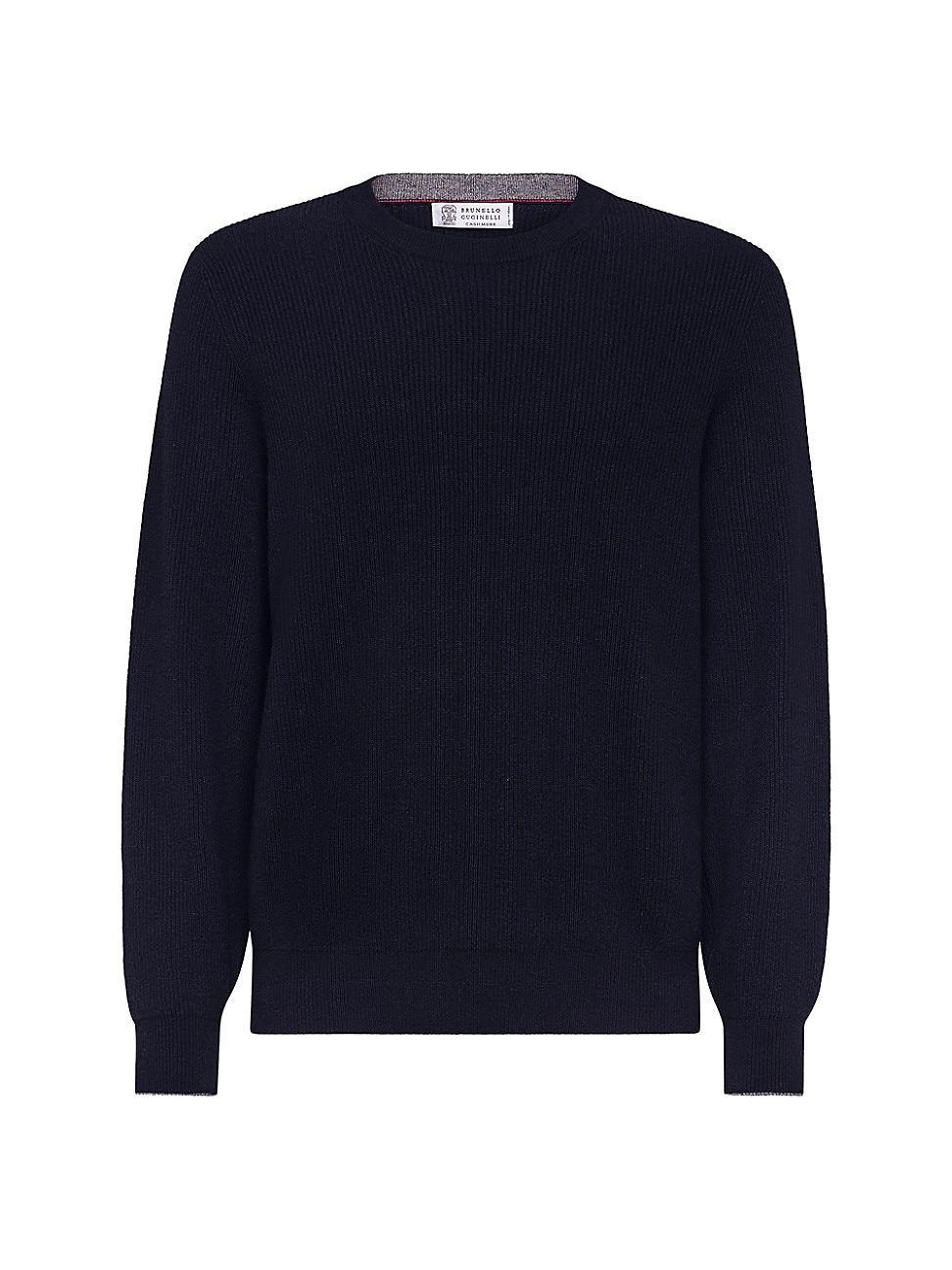 Mens Cashmere English Rib Sweater Product Image