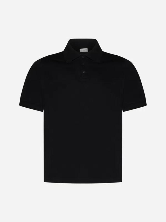 Black Logo Cotton T-shirt Product Image