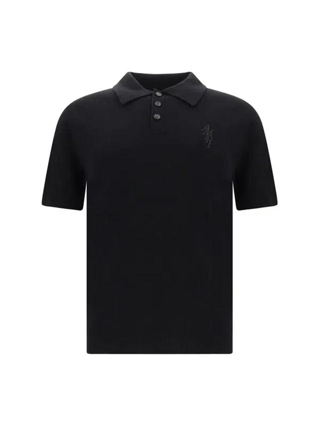 Dg Logo Embroidered Polo Shirt In Black Product Image