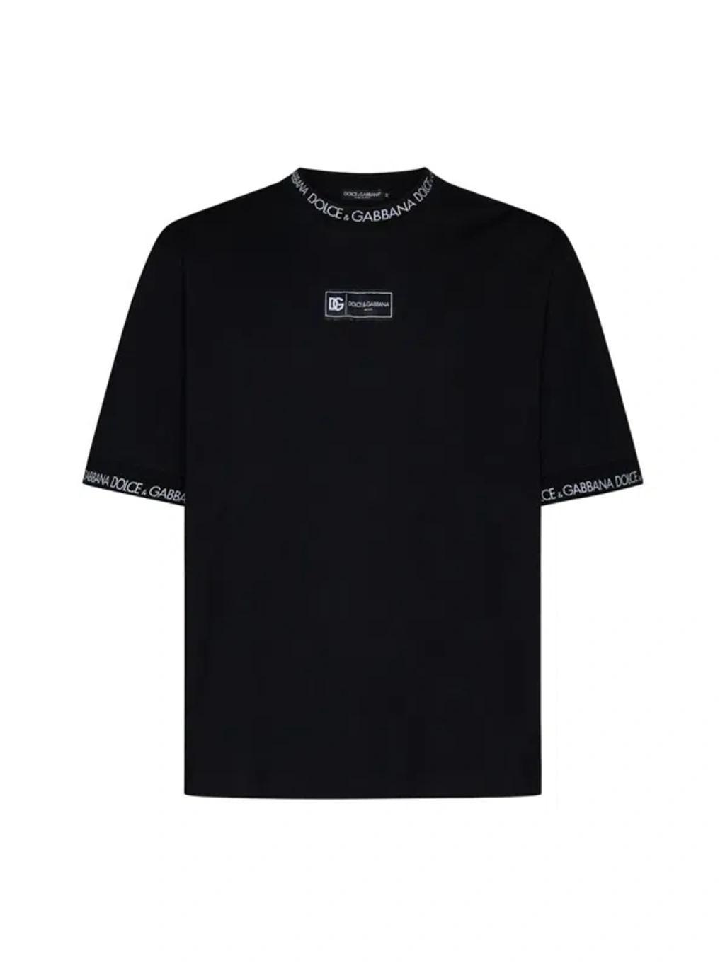 Logo-print Cotton T-shirt In Black Product Image