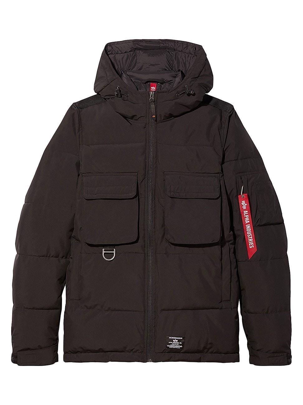 Mens Hooded Puffer Jacket Product Image