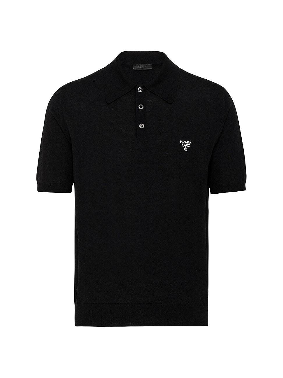 Mens Superfine Wool Polo Shirt Product Image