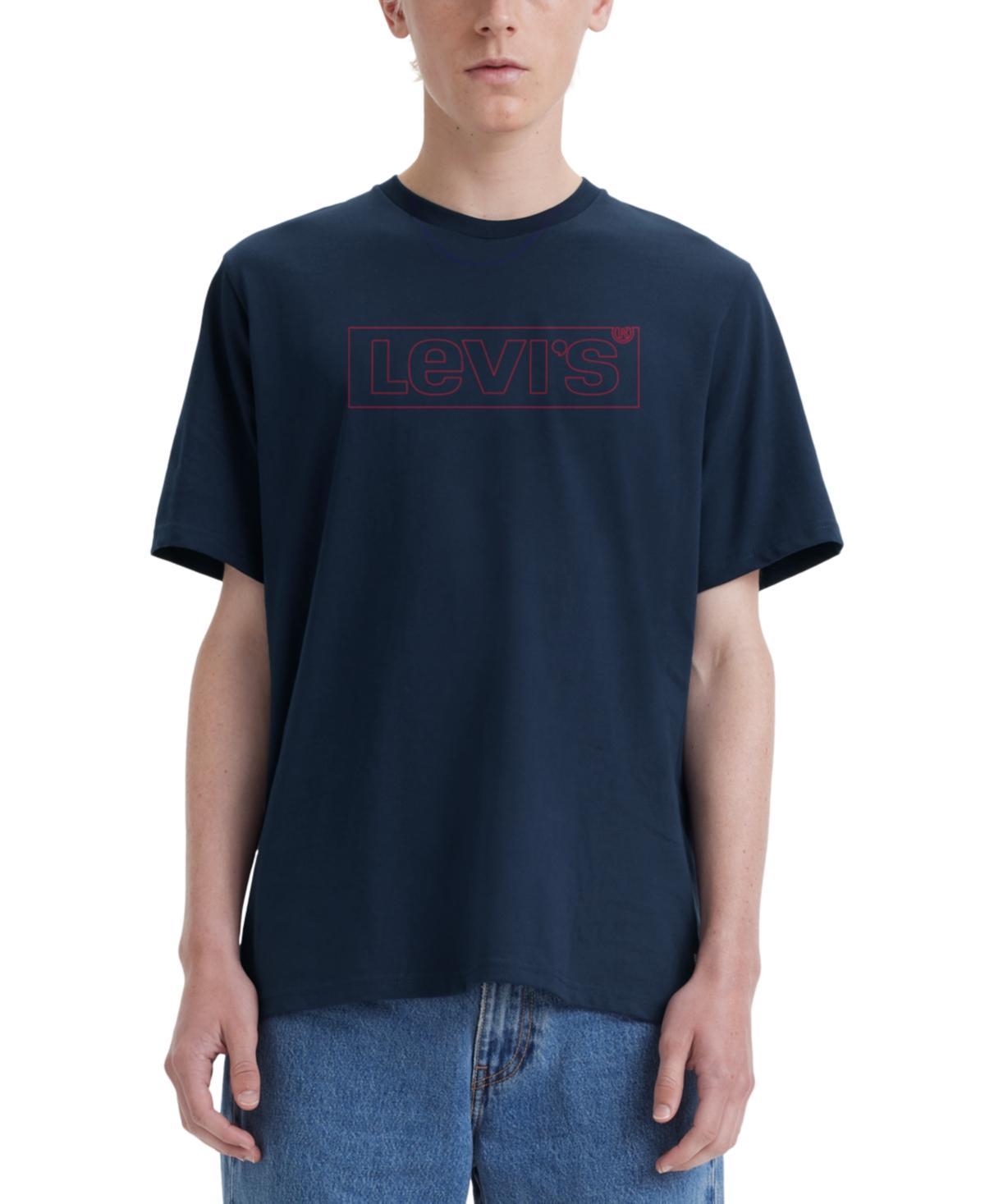 Levis Mens Relaxed Fit Short Sleeve Crewneck Logo Graphic T-Shirt Product Image