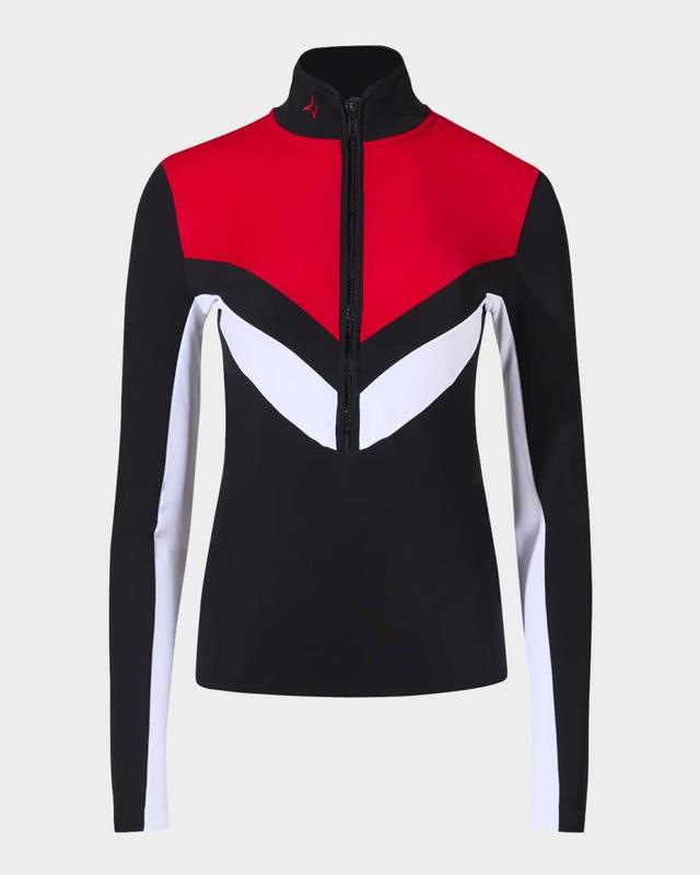 Half-Zip Color Block Ski Base Layer Product Image