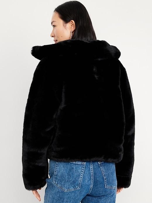 Faux-Fur Zip Jacket Product Image