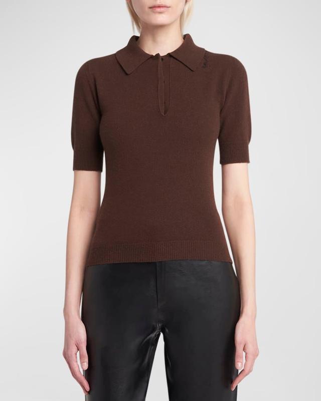 Slim Polo Wool Cashmere Sweater Product Image