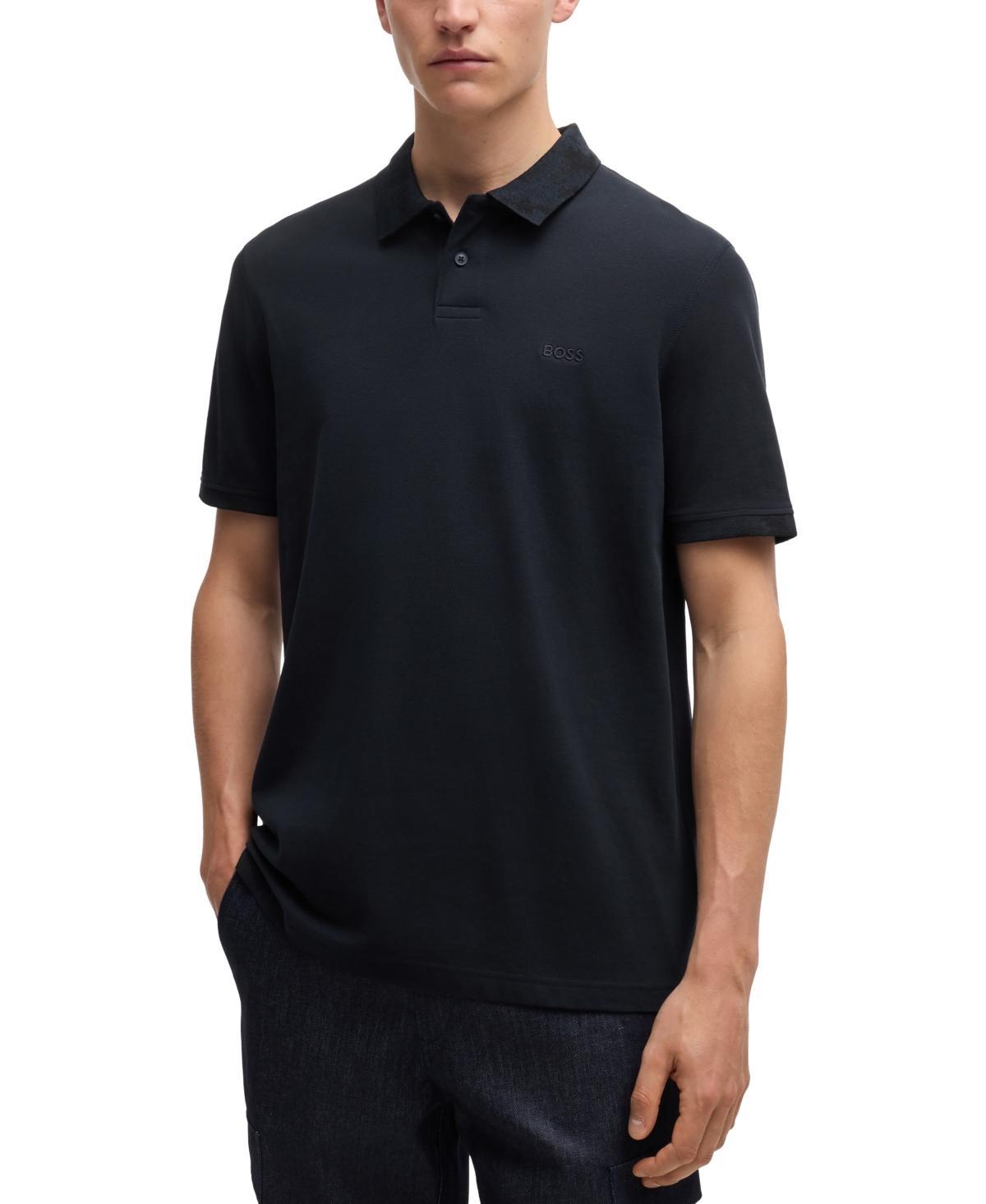 Mens Cotton-Piqu Polo Shirt Product Image