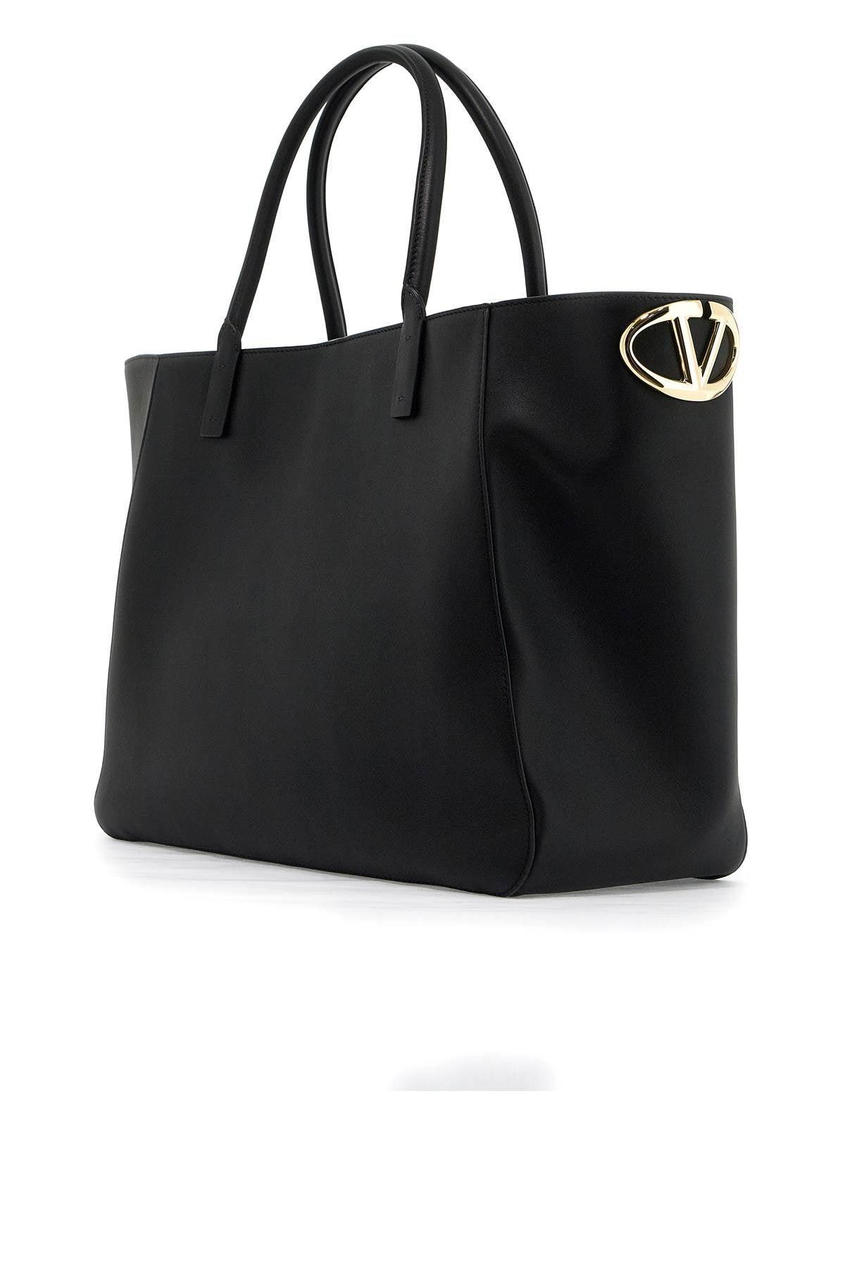 VALENTINO GARAVANI V Logo Side Tote In Nero Product Image