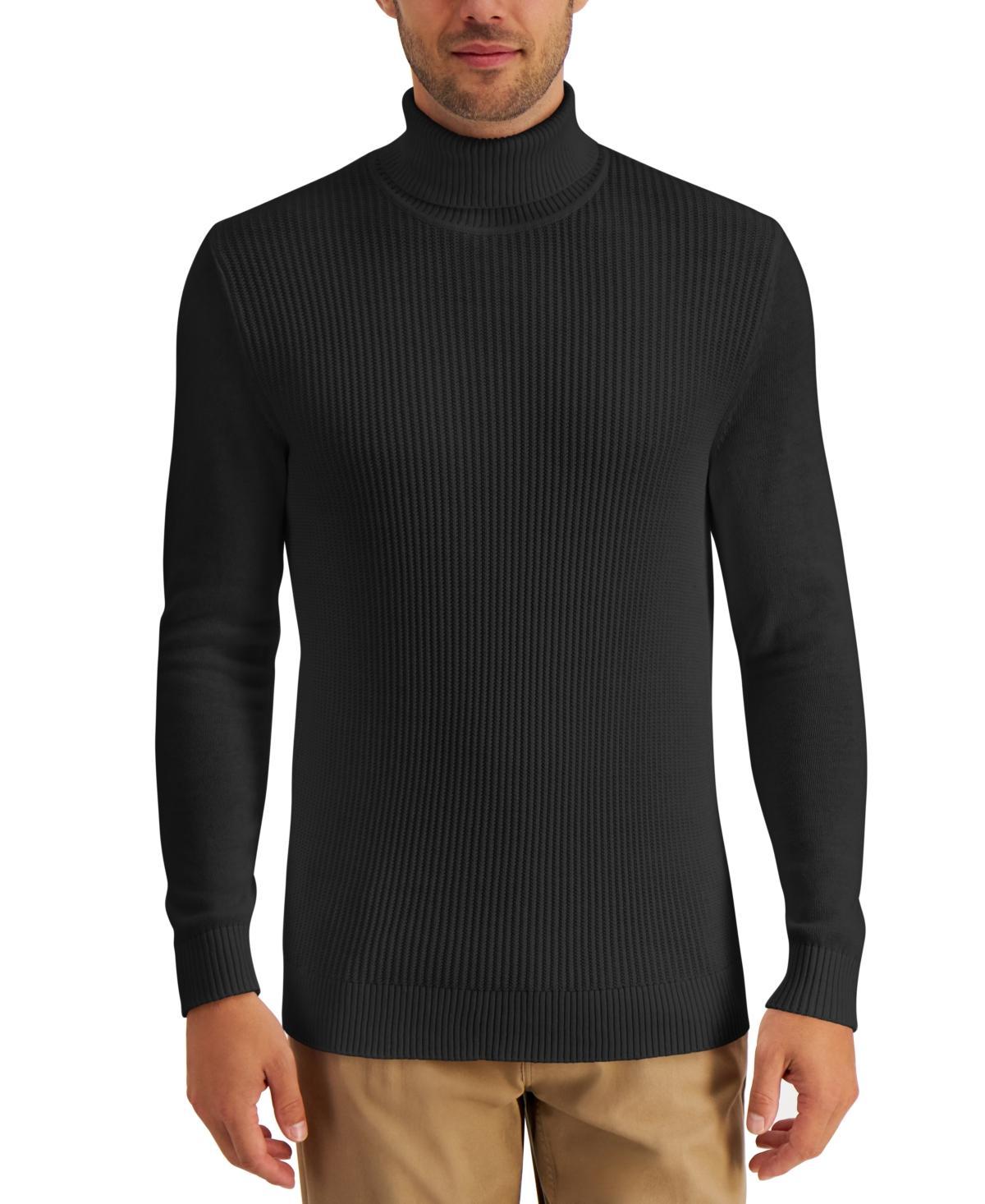 Club Room Mens Textured Cotton Turtleneck Sweater, Created for Macys Product Image