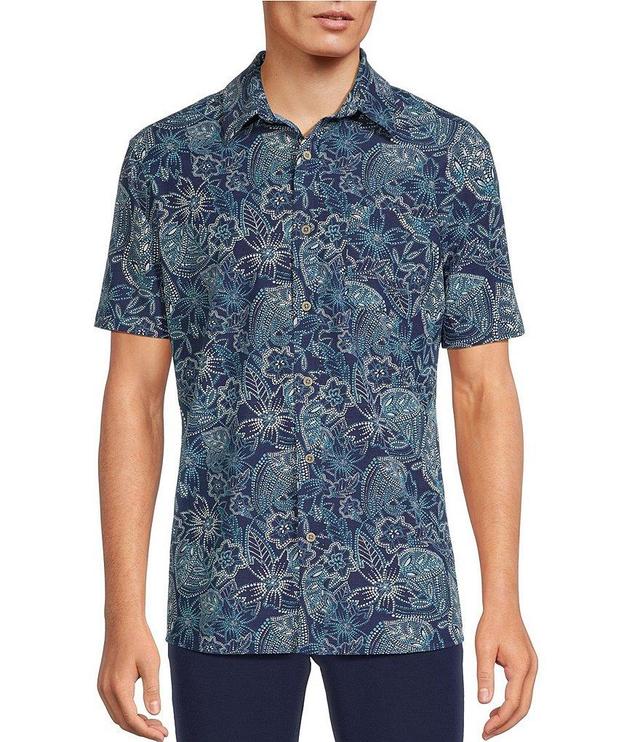 Rowm Rec & Relax Short Sleeve Performance Floral Tile Shirt Product Image