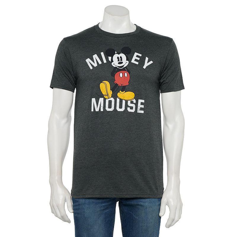 Disneys Mickey Mouse Mens Graphic Tee Grey Heather Product Image