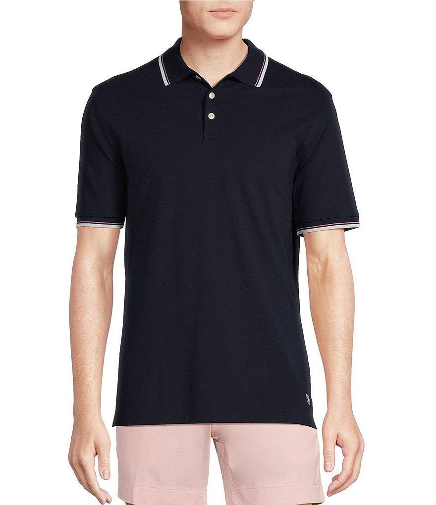 Cremieux Blue Label Classic Fit Pique Short Sleeve Polo Shirt Product Image