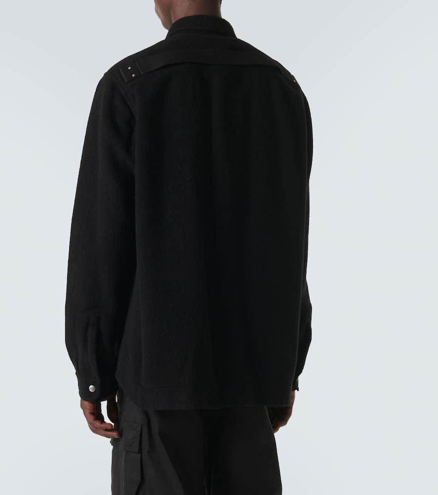 Virgin Wool Overshirt In Black Product Image