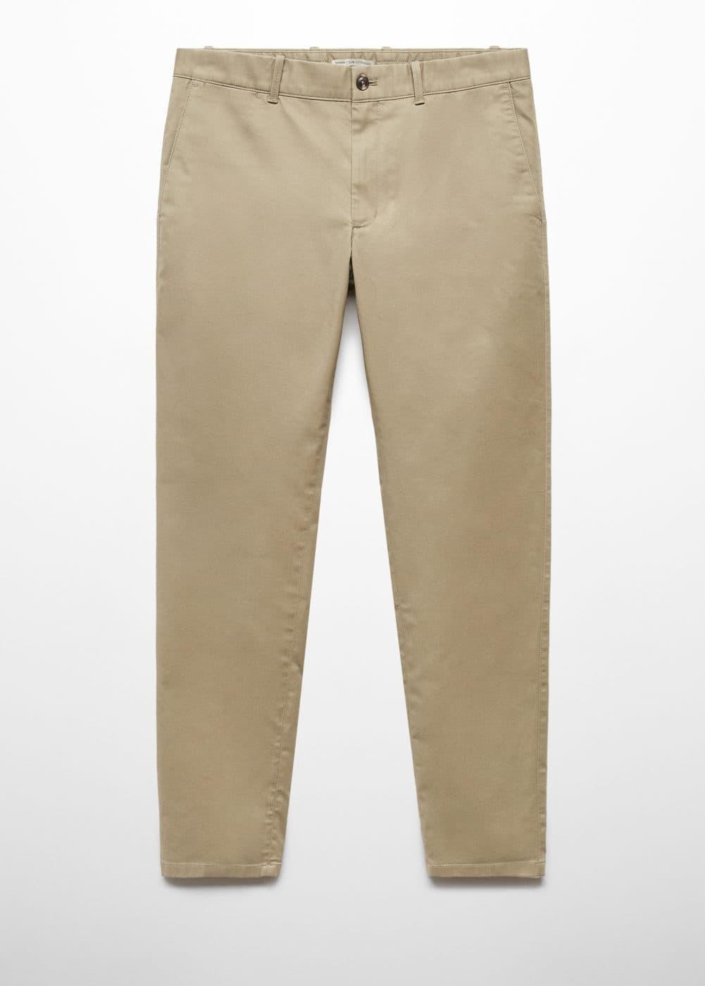 MANGO MAN - Slim fit serge chino trousers khakiMen Product Image