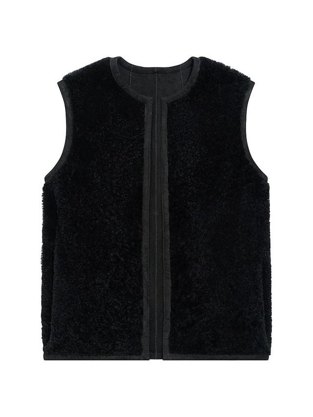 Womens Reversible Shearling Vest Product Image