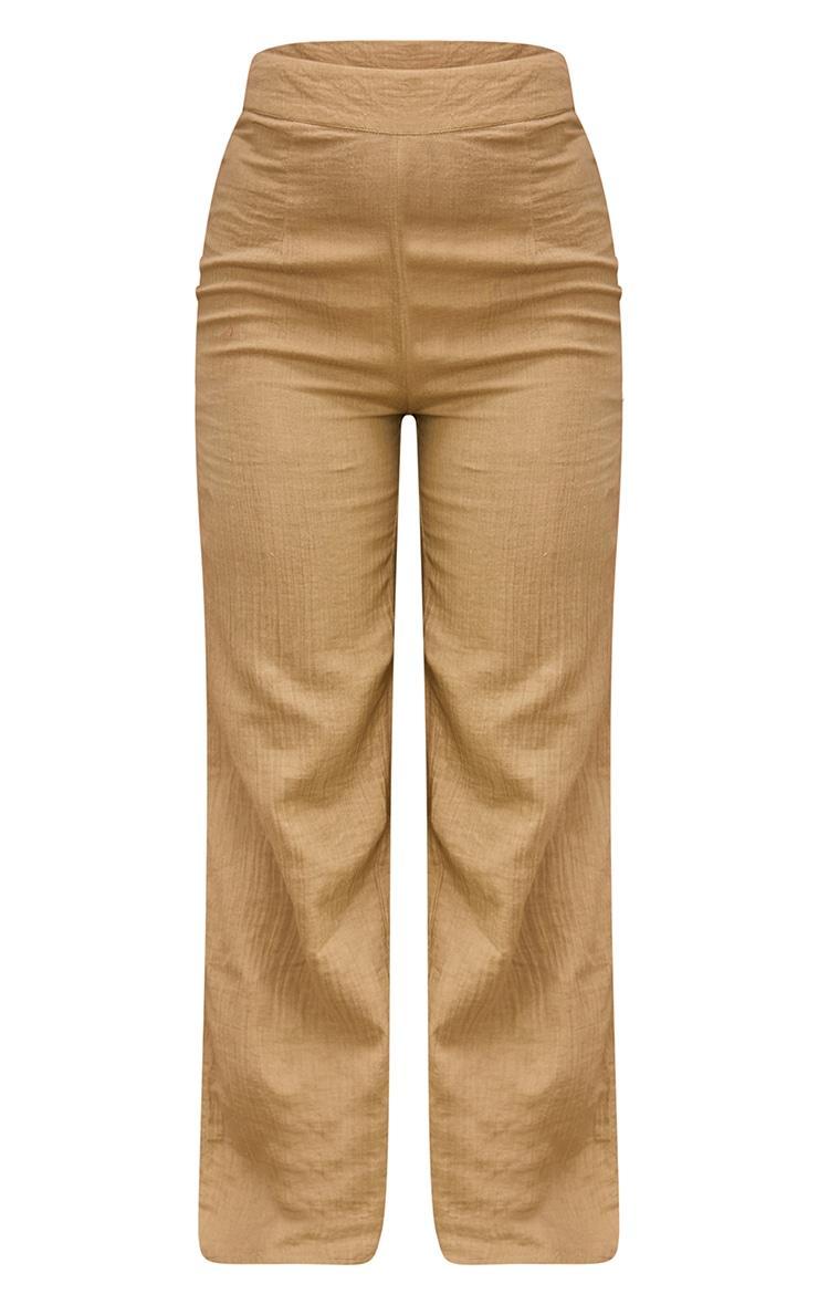 Stone Soft Crinkle Straight Leg Beach Pants Product Image