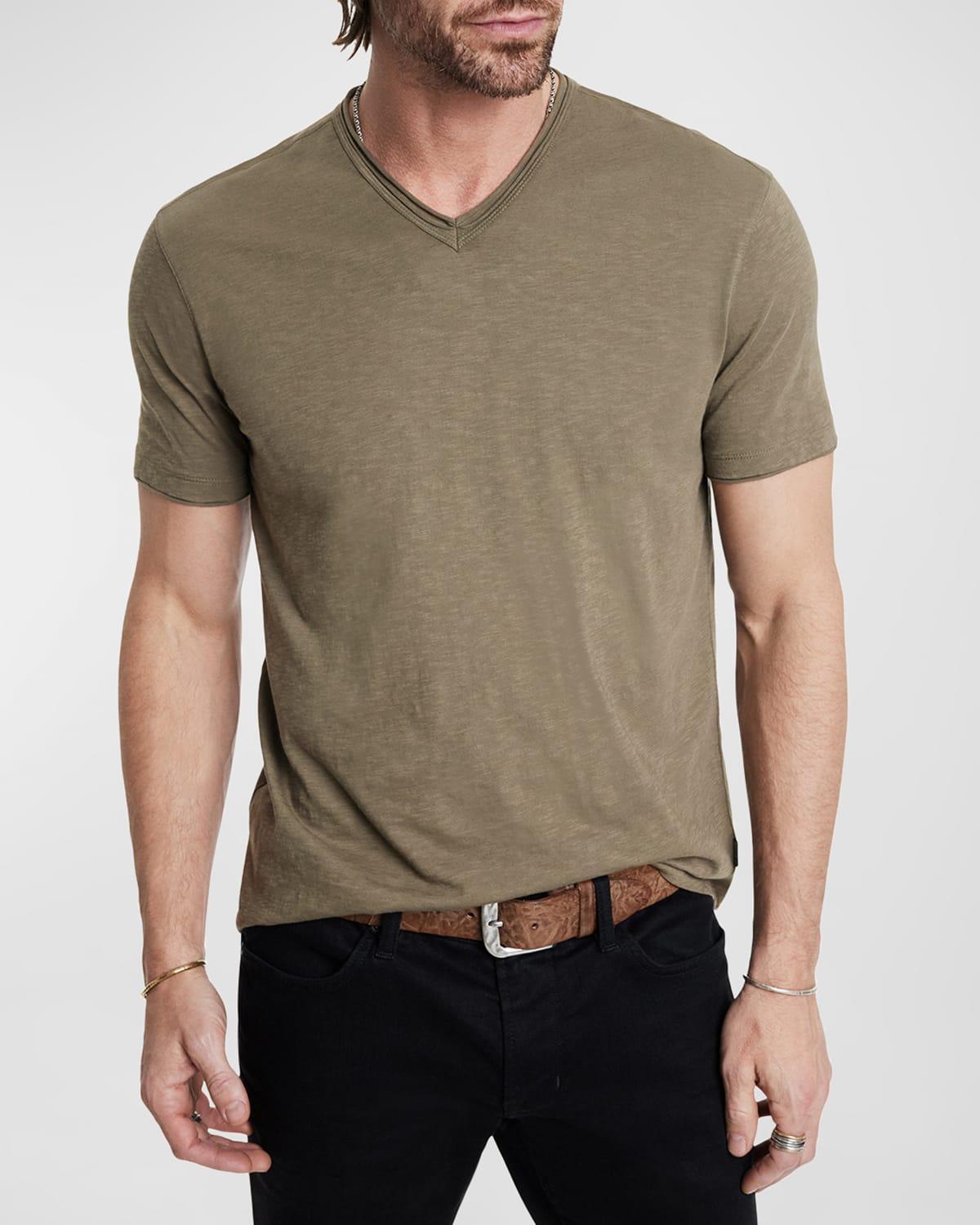 John Varvatos Miles Short Sleeve V Neck Tee Product Image