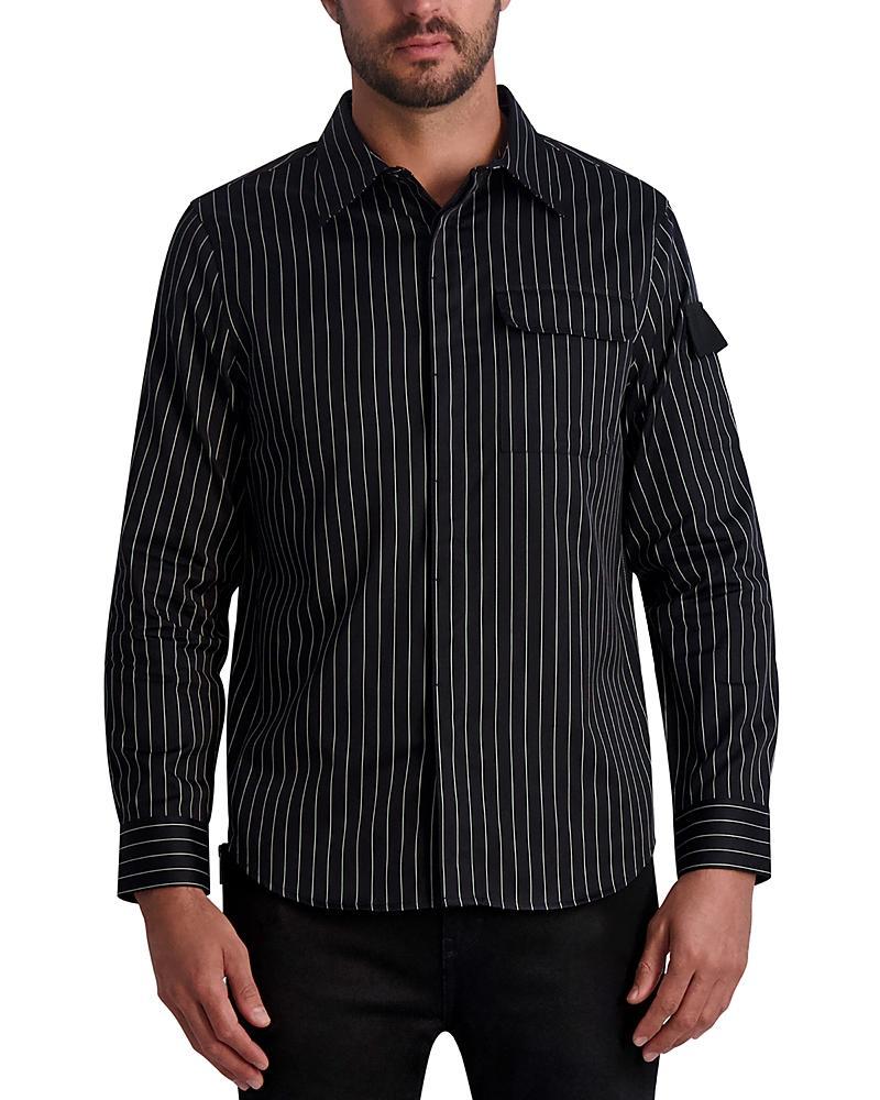 Karl Lagerfeld Paris Pinstripe Button-Up Shirt Product Image