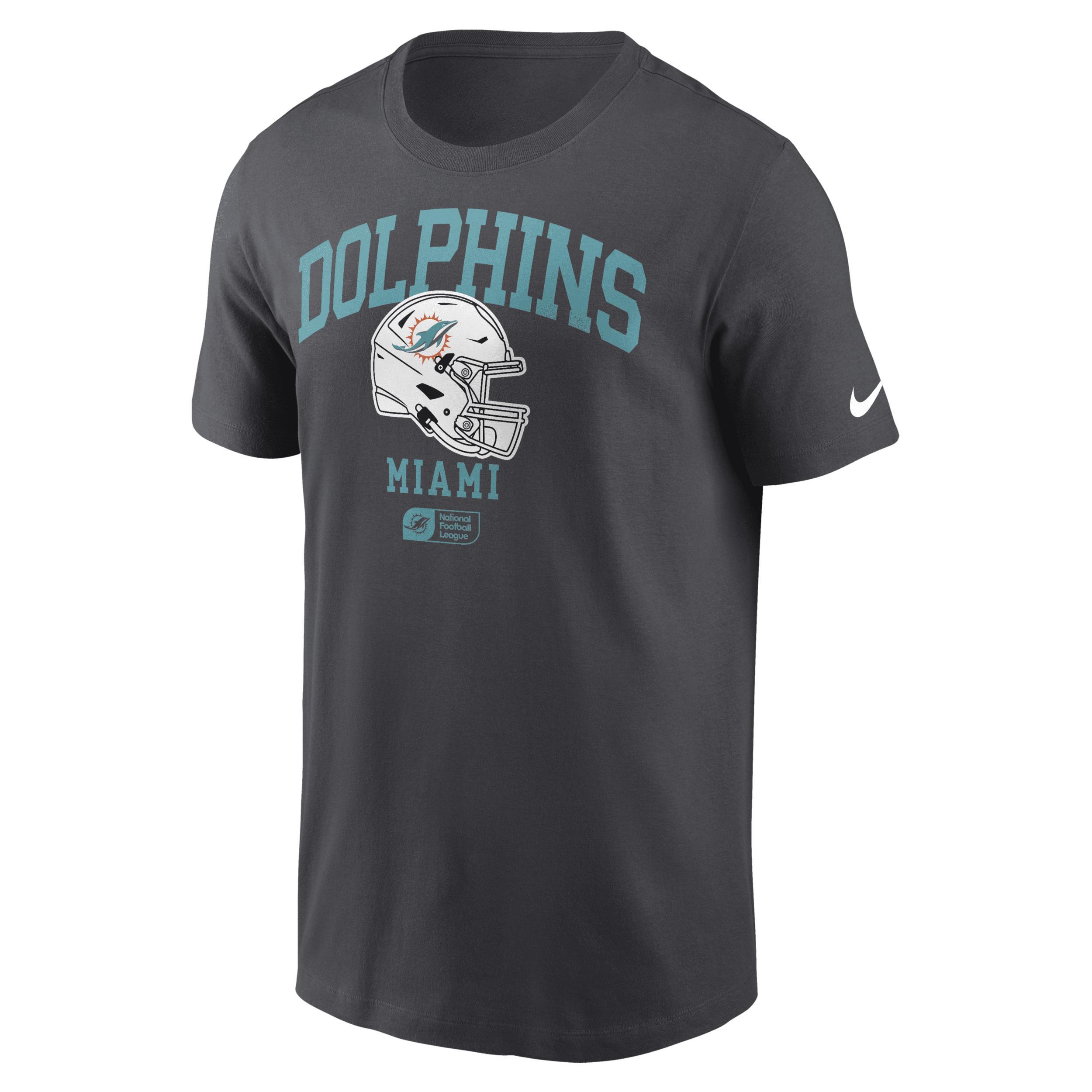 Miami Dolphins Helmet Essential Men's Nike NFL T-Shirt Product Image