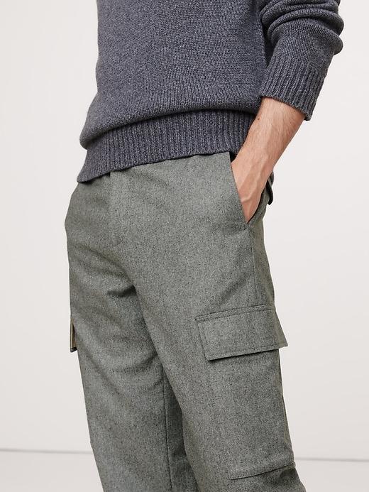 Italian Flannel Pull-On Cargo Pant Product Image