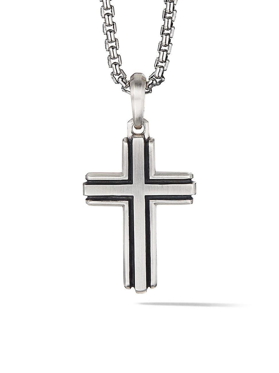 Mens Deco Cross Pendant Product Image