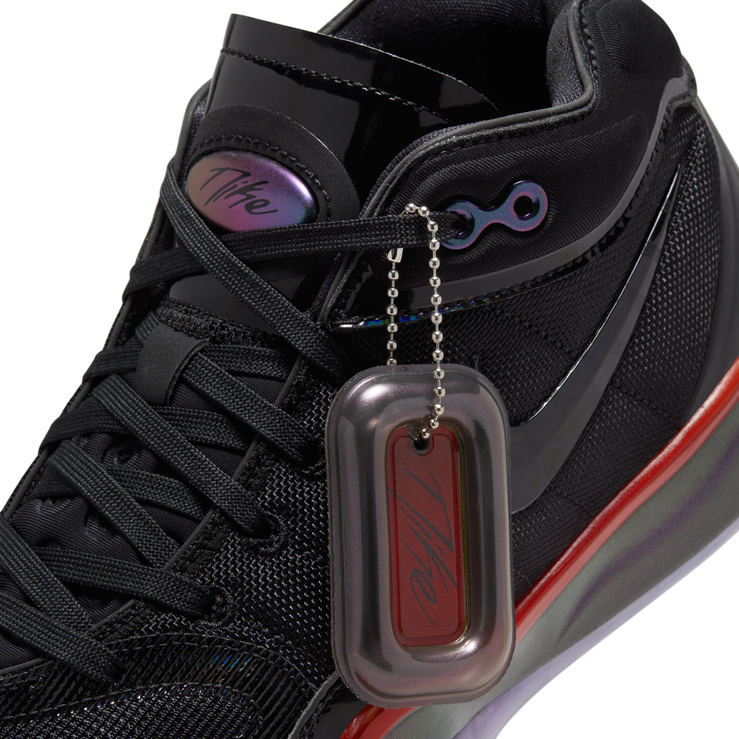 Nike Mens Nike Air Zoom G.T. Hustle 2 Greater Than Ever - Mens Basketball Shoes Black/Red Product Image