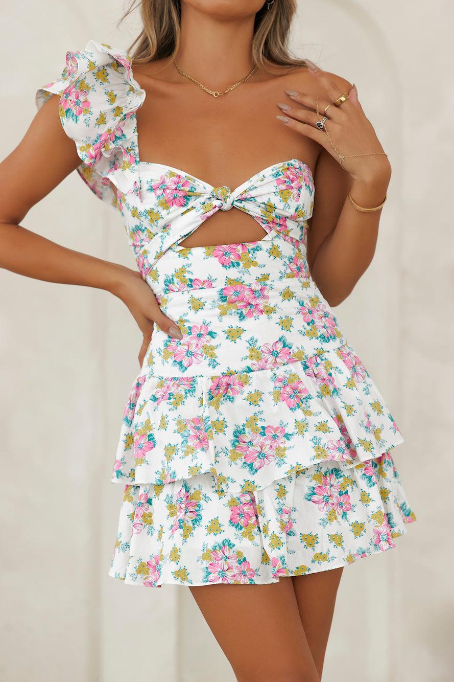 HELLO MOLLY Ruffled Out Dress Floral Product Image