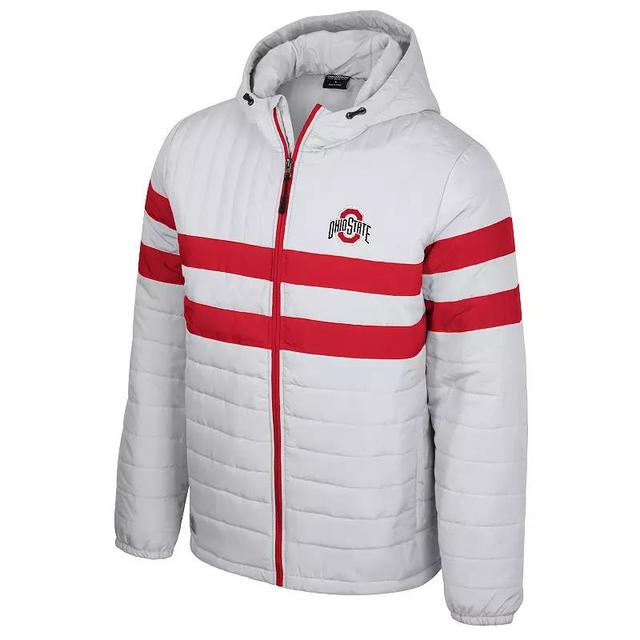 Mens Ohio State Buckeyes Hooded Puffer Jacket Product Image