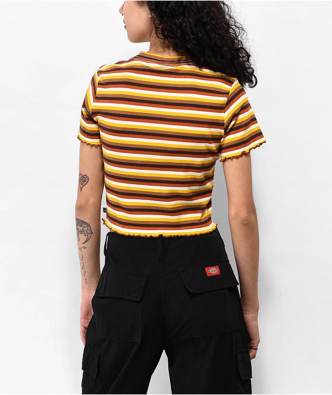 Dickies Ginger Stripe Crop T-Shirt Product Image