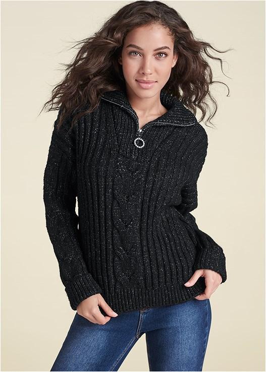 Quarter Zip Sweater Product Image