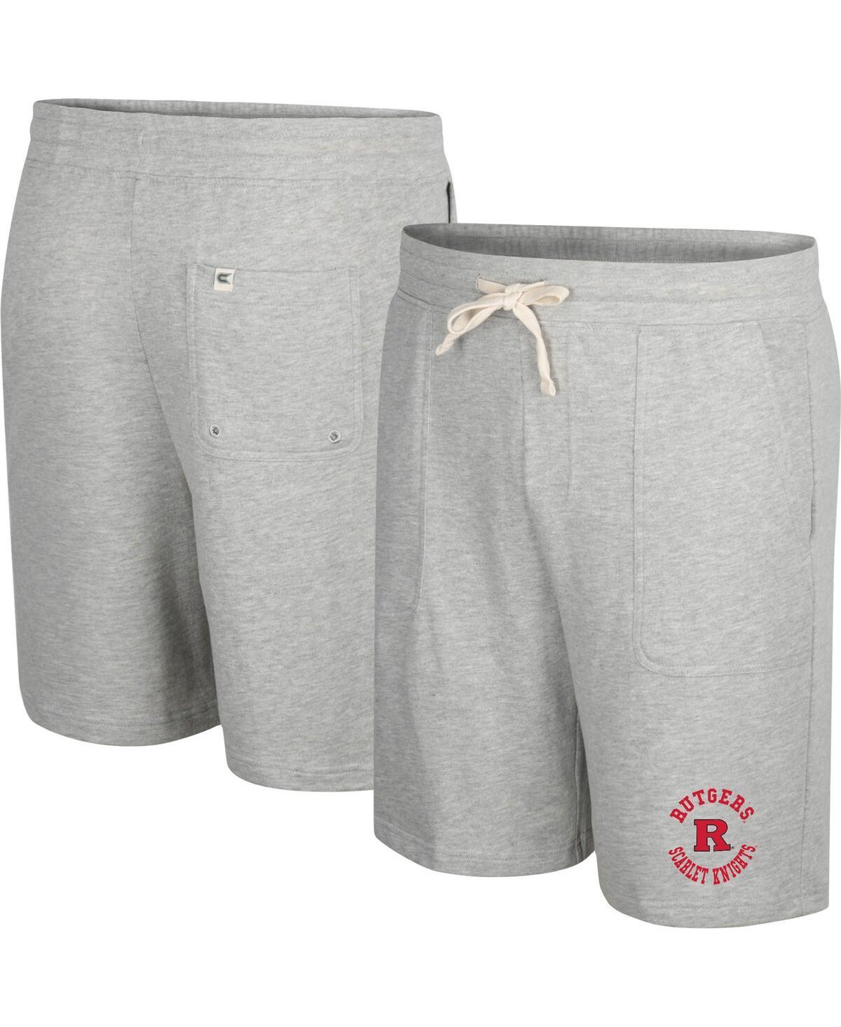 Mens Colosseum Heather Gray Montana Grizzlies Love To Hear This Terry Shorts Product Image