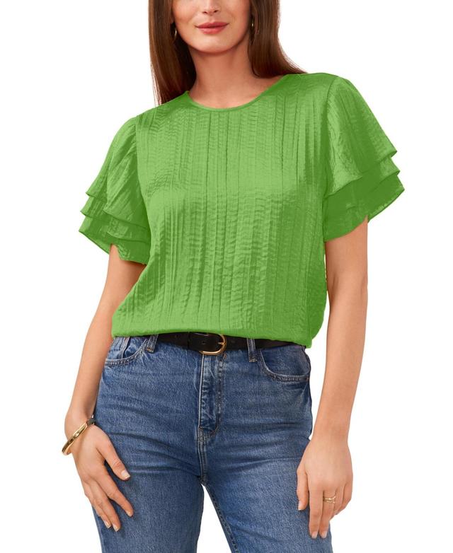 Women's Tiered-Short-Sleeve Top Product Image