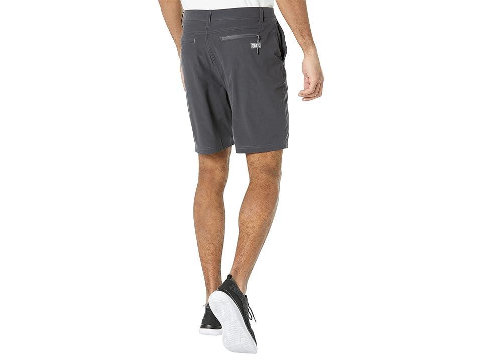 SAXX UNDERWEAR Go To Town 9 2-in-1 Hybrid Shorts with Mesh Liner (Faded Black) Men's Shorts Product Image