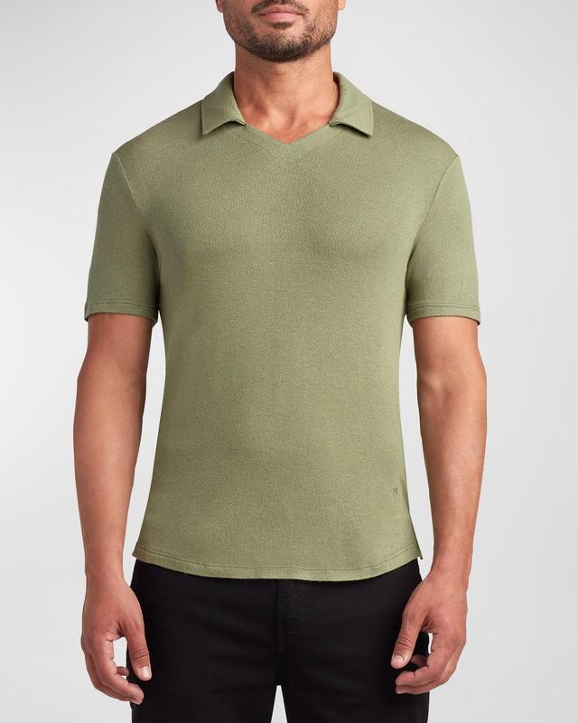 Mens Bond V-Neck Polo Shirt Product Image