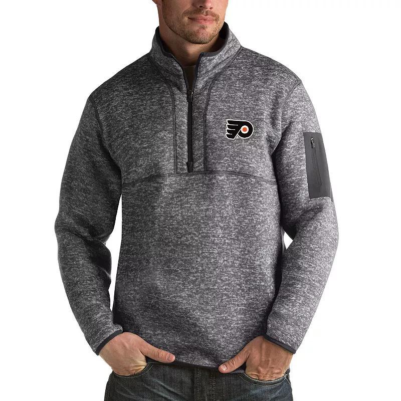 Mens Antigua Charcoal Washington Capitals Fortune 1/2-Zip Pullover Jacket Product Image