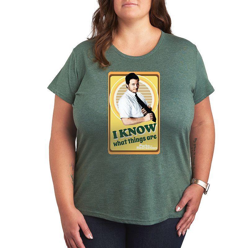 Plus Parks and Recreation I Know Graphic Tee, Womens Product Image